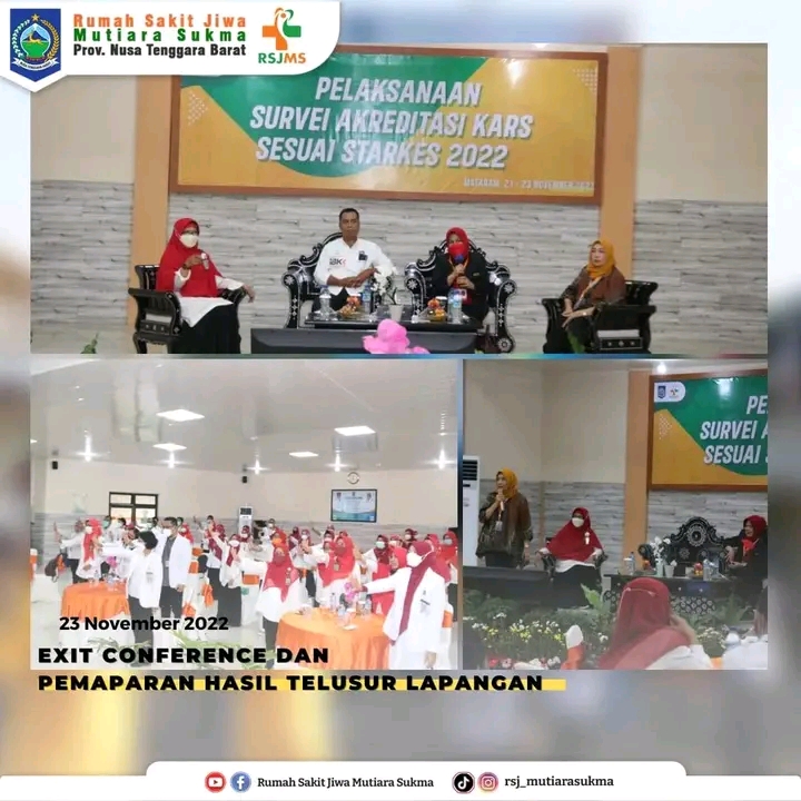 HARI TERAKHIR PENILAIAN AKREDITASI DI RSJ MUTIARA SUKMA OLEH KARS